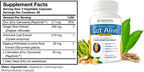 Gut Alive - All Natural Support to Fight IBS, Heartburn, Acid Indigestion, Acid Reflux, Bloating & Gas. Unique Formulation (60 Count (Pack of 2))