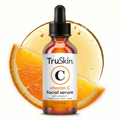 TruSkin Vitamin C Face Serum with Hyaluronic Acid & Vitamin E – Brightening & Anti-Aging