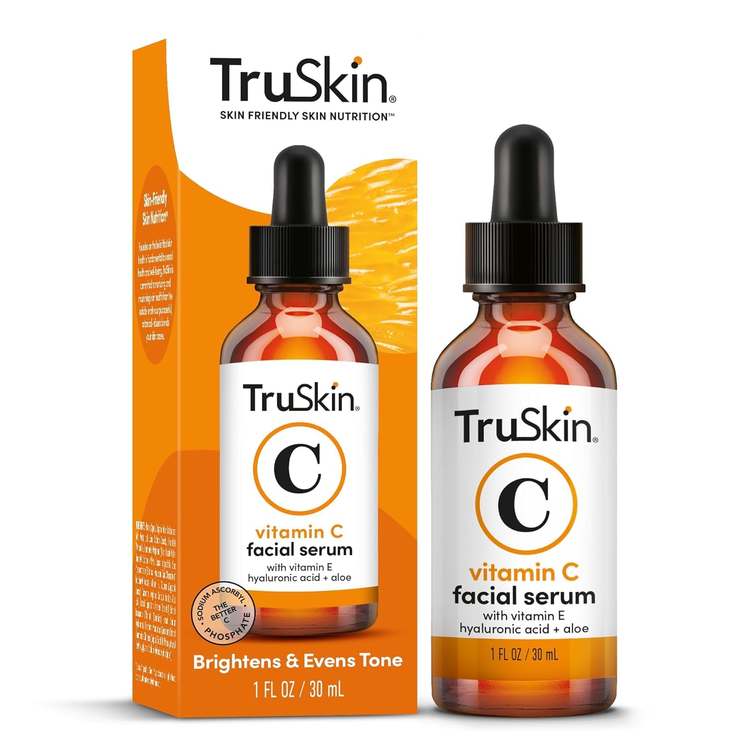 TruSkin Vitamin C Face Serum with Hyaluronic Acid & Vitamin E – Brightening & Anti-Aging