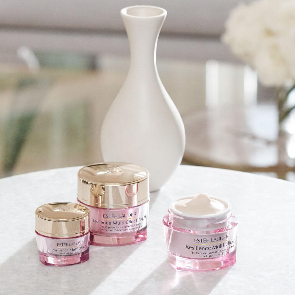 Estee Lauder Resilience Multi-Effect Tri-Peptide Face and Neck Cream Moisturizer SPF 15 | Plumping & Anti-Aging