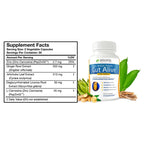 Gut Alive - All Natural Support to Fight IBS, Heartburn, Acid Indigestion, Acid Reflux, Bloating & Gas. Unique Formulation (60 Count (Pack of 2))
