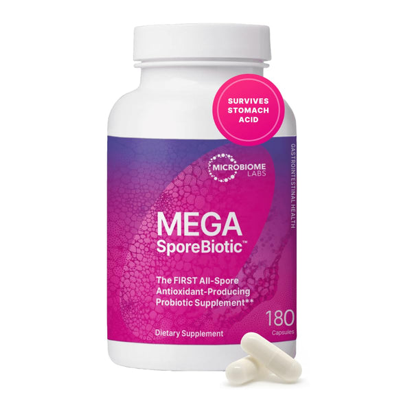 Microbiome Labs MegaSporeBiotic Probiotics for Women & Men - (180 Capsules)
