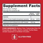 Qunol Ultra CoQ10 100mg Softgels- 3X Better Absorption Coenzyme Q10 Supplements - Antioxidant Supplement for Vascular and Heart Health & Energy Production - 5 Month Supply - 150 Count