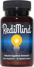 RediMind Brain Health Supplement – Natural Memory & Focus Support (30 Vegan Capsules)