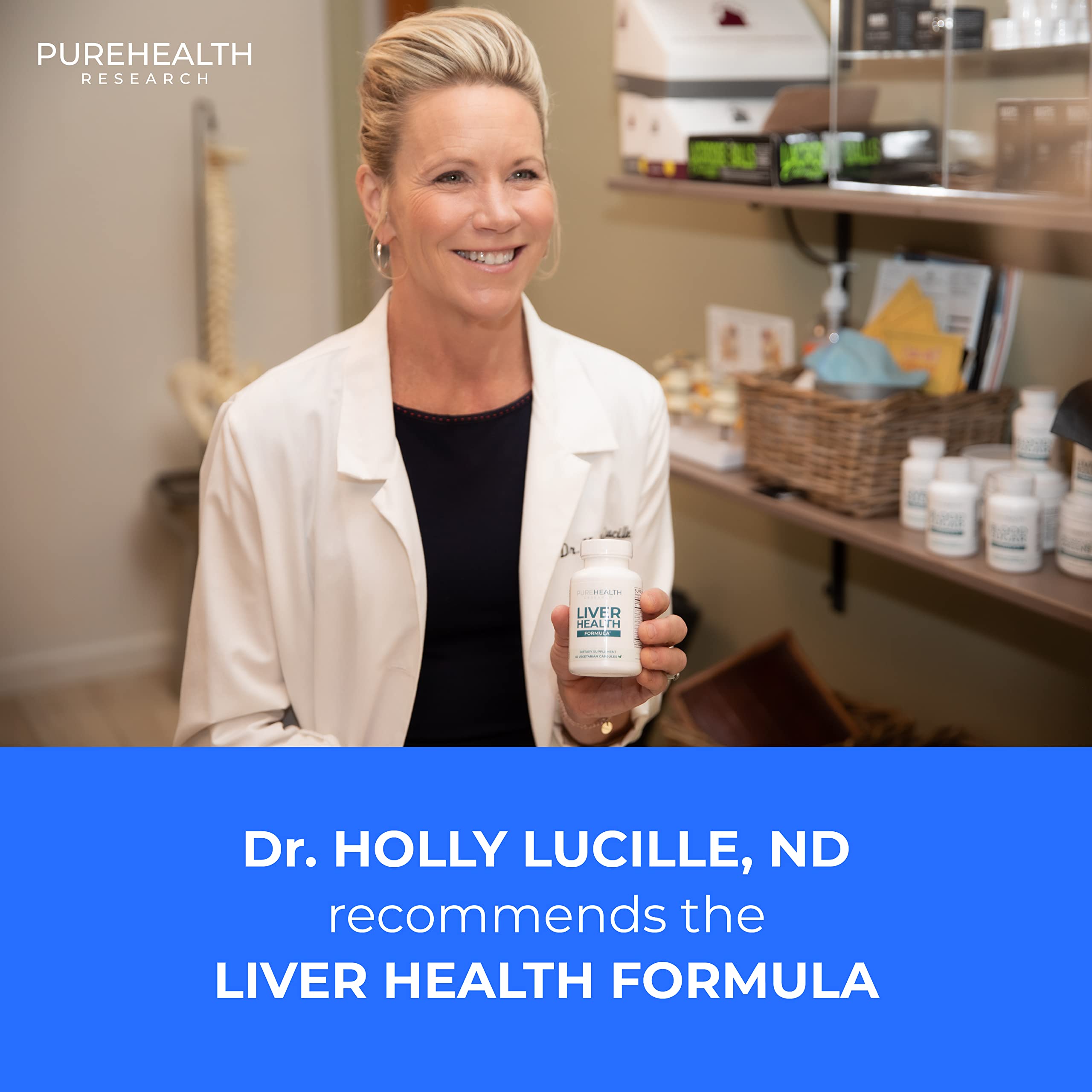 PUREHEALTH RESEARCH Liver Health Formula for Metabolism Support (60 Capsules)