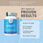 nbpure MagO7 - Natural Colon Cleanse & Detox | Occasional Constipation Relief, Stool Softening, & Bloating Support for Men & Women | Ozonated Magnesium Oxide, 90 Capsules