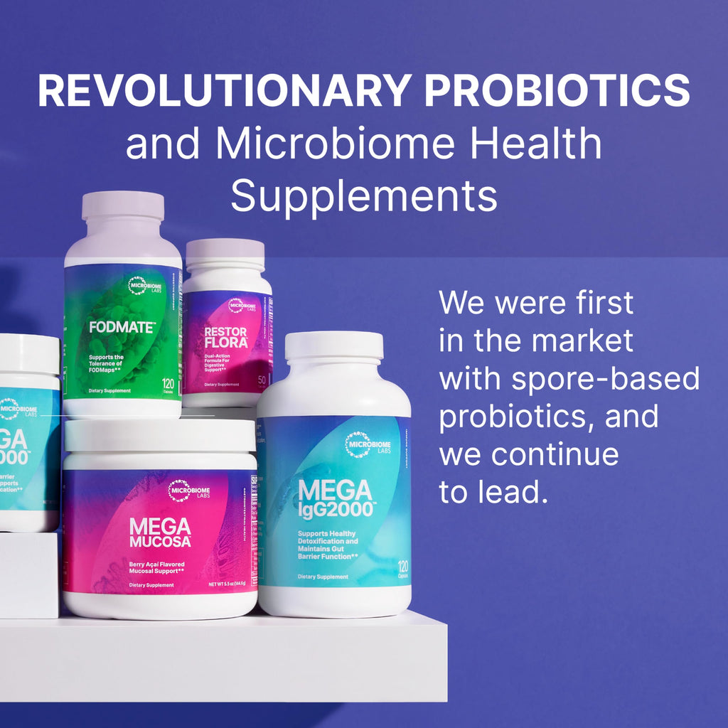 Microbiome Labs MegaSporeBiotic Probiotics for Women & Men - (180 Capsules)