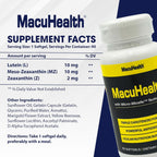 Macuhealth Triple Carotenoid Formula - Eye Vitamins for Adults - 90 Softgels, 3 Month Supply
