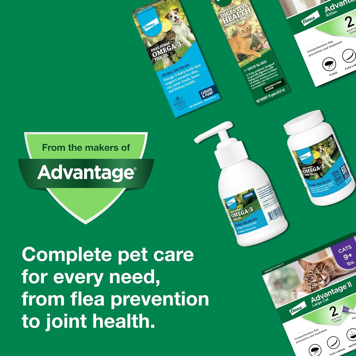 Advantage II Large Cat Flea Treatment & Prevention – Vet Recommended | For Cats Over 9 lbs | 6-Month Supply