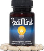 RediMind Brain Health Supplement – Natural Memory & Focus Support (30 Vegan Capsules)