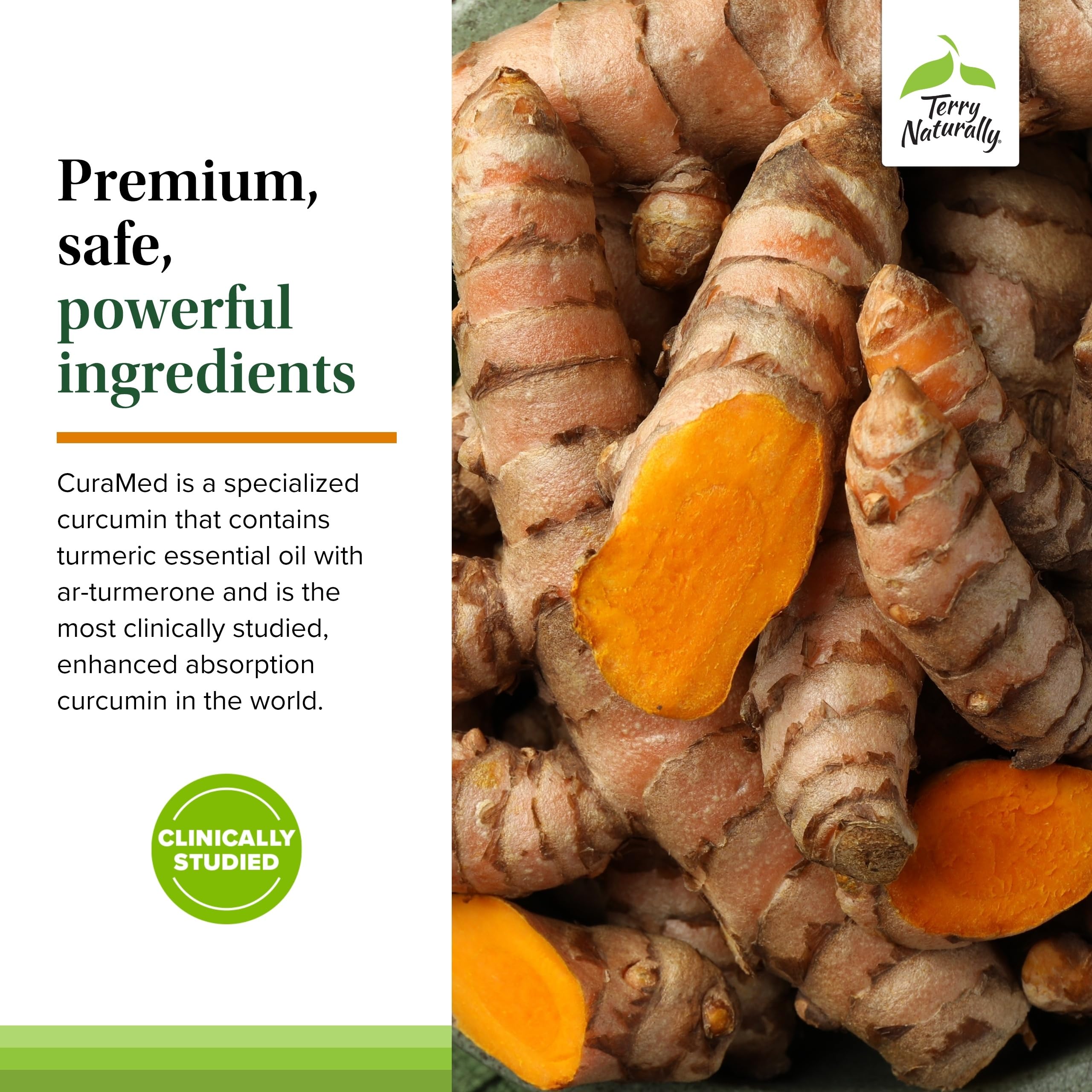 Terry Naturally CuraMed 750 mg – High-Potency Curcumin Complex for Brain, Heart & Immune Support