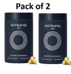 Nutrafol Men's Hair Growth Supplements Pack of 2, Clinically Tested for Visibly Thicker Hair and Scalp Coverage, Dermatologist Recommended - 1 Month - Jia Sales